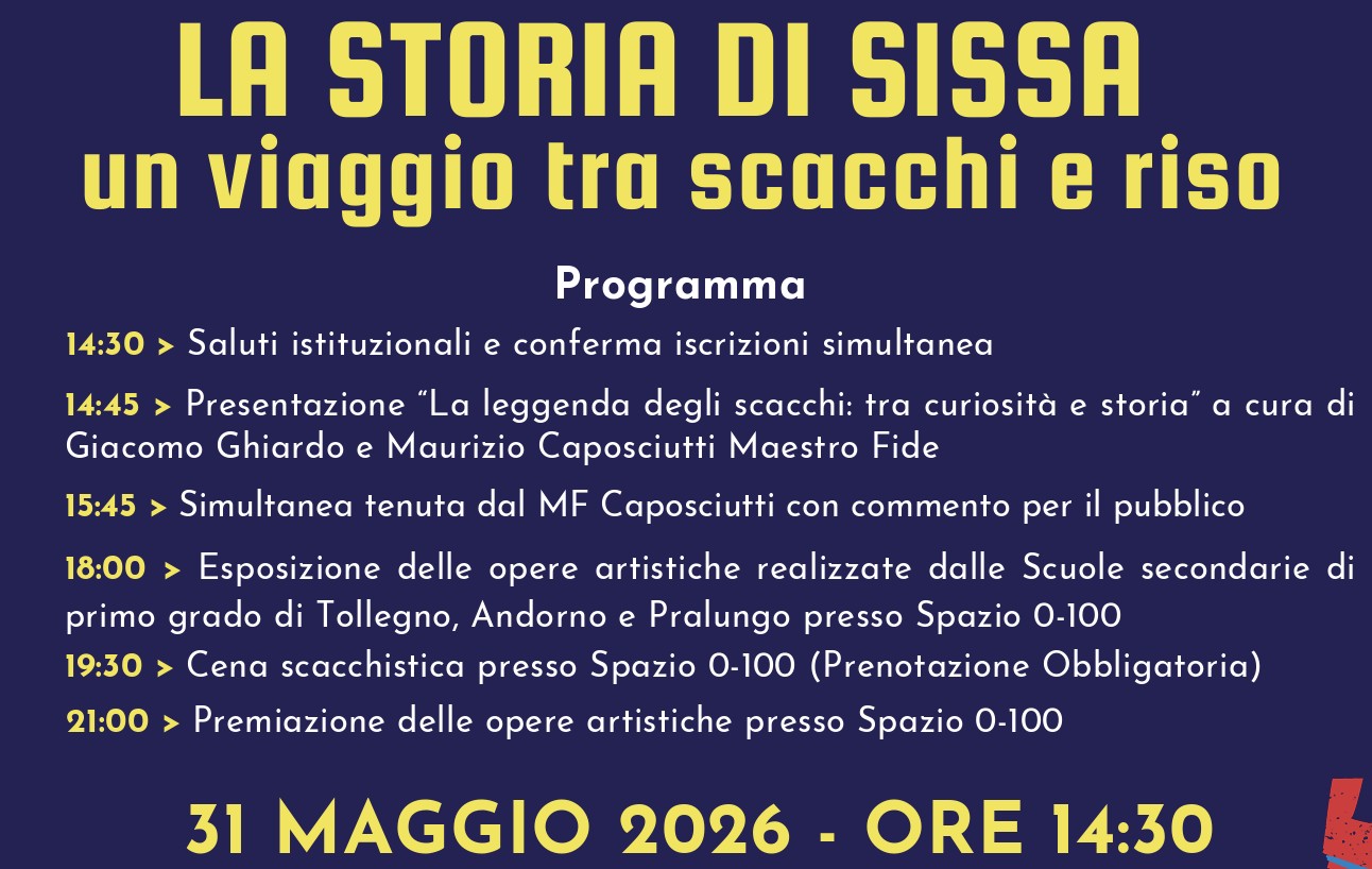 LA STORIA DI SISSA - un viaggio tra scacchi e riso